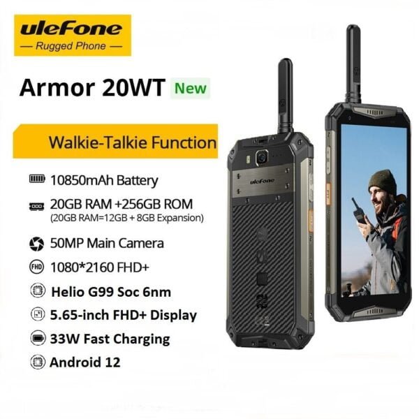 Ulefone Power Armor 20WT Walkie Talkie Functions