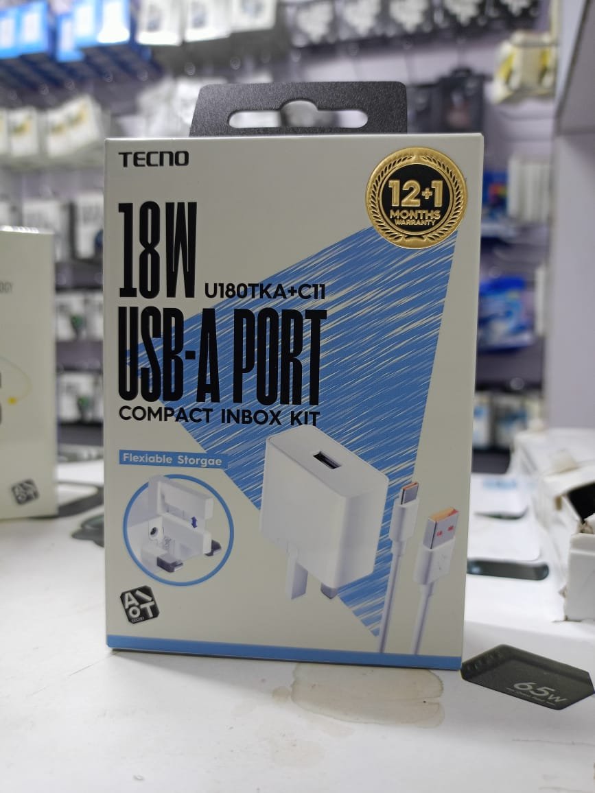 Tecno 18w USB-A Charger